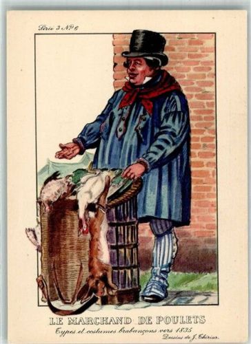 1935 Serie 3 Nr. 6 Le Marchand de Poulets Volkstypen 1835