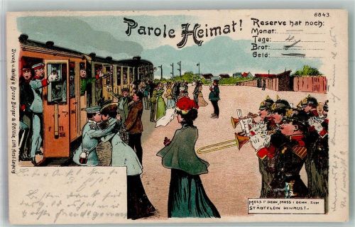1905 Parole Heimat Verlag Bruno Bürger u. Ottillie Nr. 6843