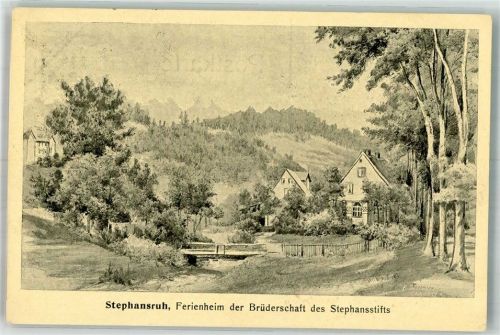 Altenau 1921 Stephansruh Ferienheim d. Brüderschaft d. Stephansstifts