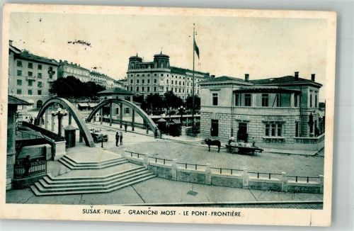 Rijeka 1939 Grenze Le Pont