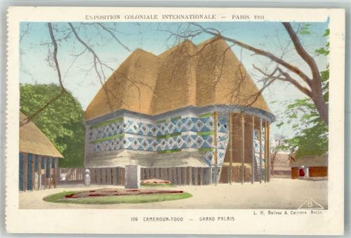Lomé Foto AK Ausstellung Paris 1931 Pavillon Damerun-Togo
