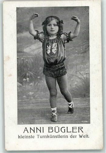 Anni Bügler , kleinste Turnkünstlerin der Welt AK