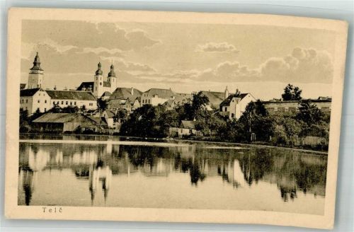 Telc Teltsch Foto AK Kirche