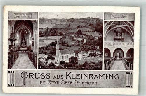 Kleinraming 1956 Kirchenorgel Kirche Hochaltar