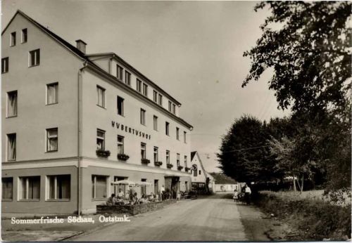 um 1950/60 Söchau: Ansicht, Hubertushof,Weghofer AKU1