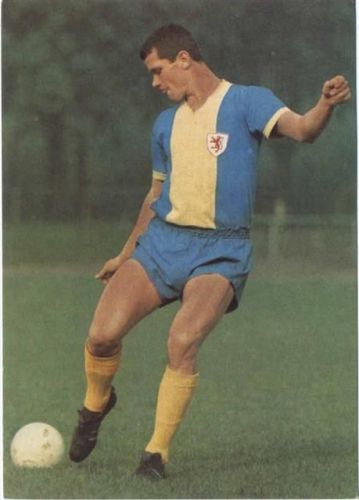 um 1960/70 Lothar Ulsaß, Aral Bilderserie zur Fußballweltmeisterschaft,Bergmann Verlag AKU1