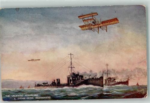 Zerstörer Marine Tucks Oilette Nr.9857 Sanke, Flugzeug