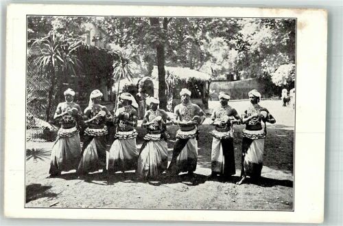 Stellingen Völkerschau Singhalesische Tempeltänzer aus Ceylon