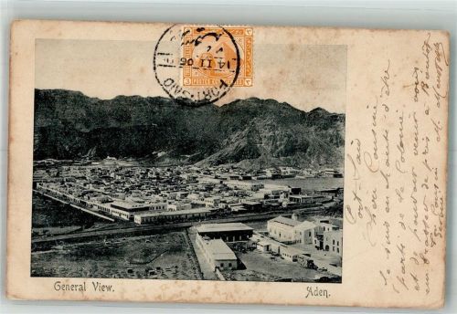 Aden 1906 Briefmarke bildseitig