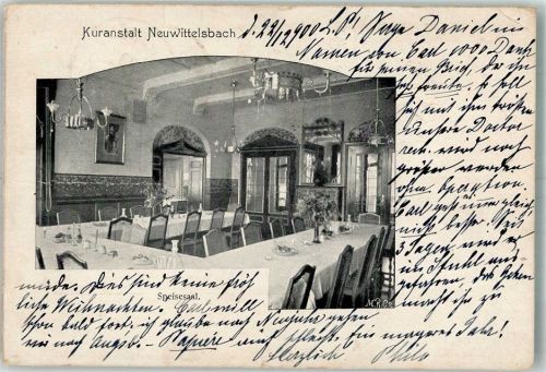 Nymphenburg 1900 Kuranstalt Neuwittelsbach Speisesaal