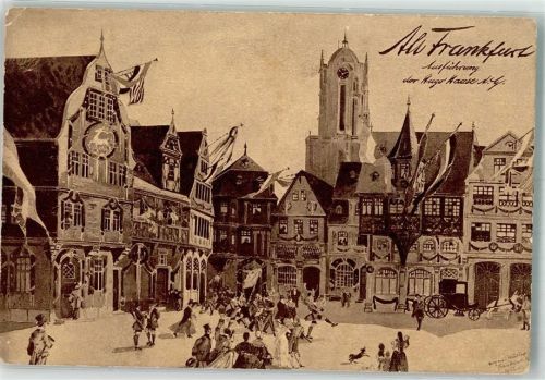 Frankfurt sign Haase Hugo Alt-Frankfurt 17. Deutsches Bundes- und Goldenes Jubiläums- Schießen 1912
