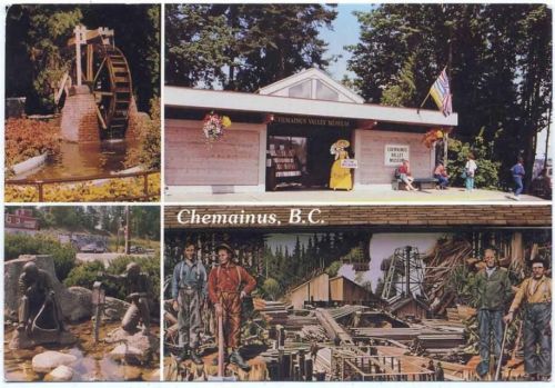 um 1990 Chemainus: B.C., Wasserwerk von 1862, Format 11,5 x 16,8 cm,Art& Business Council