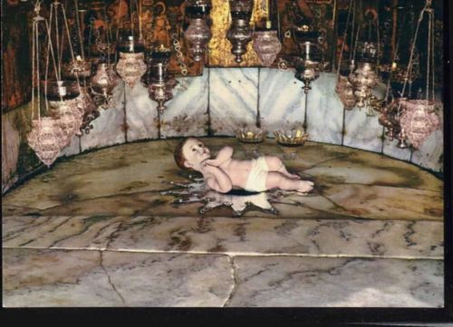 1992 Bethlehem, Israel, Kirche, Geburt Jesu, Ornamentlampen AKU1