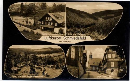 um 1975 Schmiedefeld, 4 Ansichten,Erhard Neubert AKU1