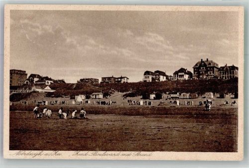 Noordwijk 1913 Zuid Boulvard mit Strand