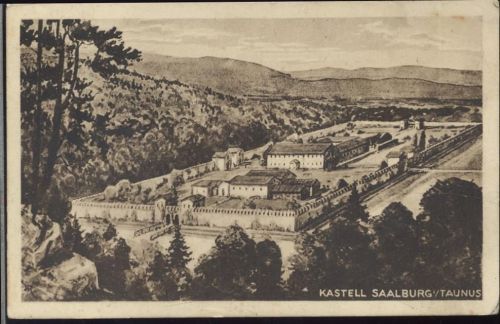 1925 Saalburg, Kastell, nach einem Auqarell AKU1