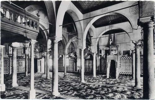 Constantine um 1950 Constantine, Innenraum Moschee El Ketani, Frankreich,Cie des Arts Photomecaniques AKU1
