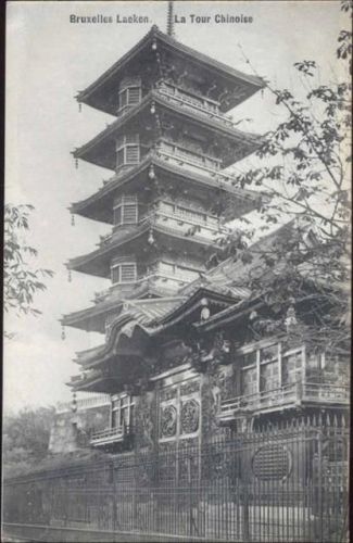 um 1910/20 Brüssel Läken, Belgien, chinesisches Tempel