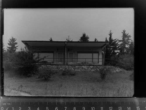 49740 W4473 Polle GLASNEGATIV Bungalows