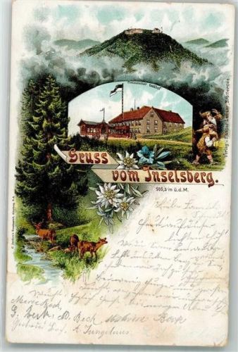 Brotterode 1899 Inselberg Preussisches Gasthaus