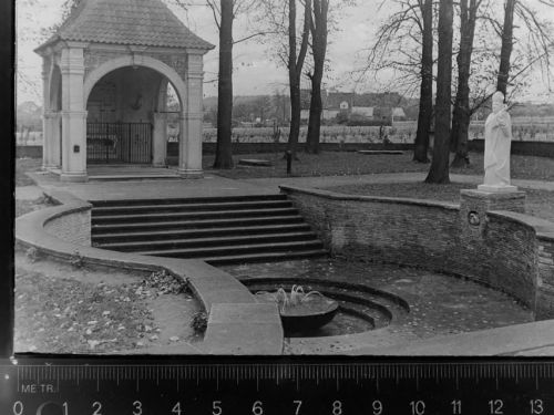 48727 W4425 Billerbeck , Westf GLASNEGATIV Ludgerus Brunnen