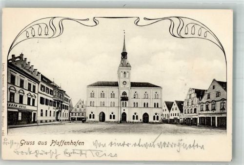 Pfaffenhofen 1904 Rathaus Adelskorrespondenz