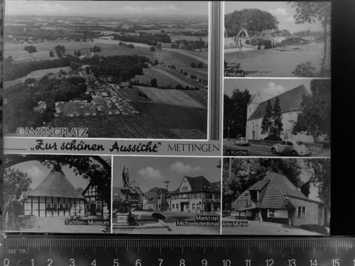 Mettingen Mehrfachbildkarte