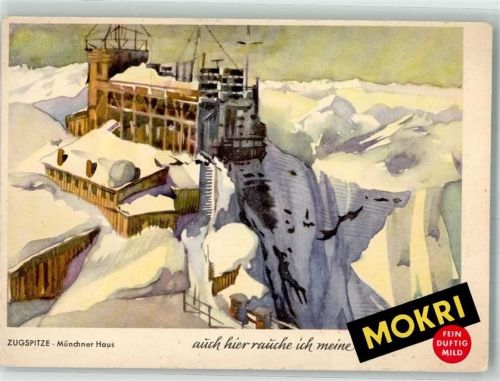 München 1954 Bildmotiv der Serie Mokri : Zugspitze