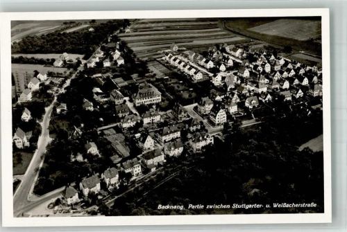 Backnang Fliegeraufnahme Backnang Stuttgarterstrasse und Weißacherstrasse
