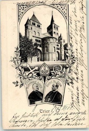 Trier 1905 Trierer Dom Bischofs Mitra Weihbischof Schrod Bischof Dr. Korum