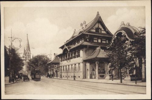 um 1910/20 Berlin, Eingang Zoologischer Garten, Straßenbahn (tram)