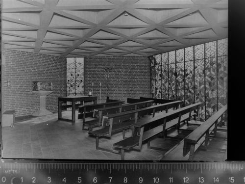 46359 W4284 Heiden , Kr Borken, Westf GLASNEGATIV Kath. Kirche St. Georg