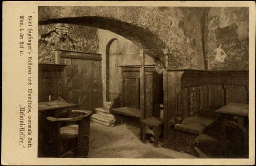um 1910/20 Wien: Weinstube, -St. Urbani Keller-,J. Löwy
