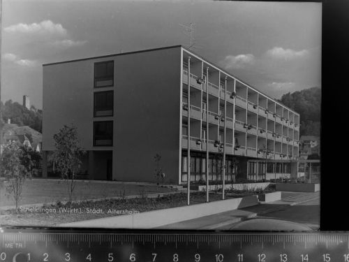 89601 W7933 Schelklingen GLASNEGATIV Altersheim