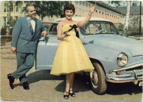 1961 Sonja Siewert, Herbert Klein, Schauspieler, Trabant, performer,VEB Progress -Film-Vertrieb AKU2