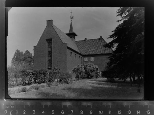 26954 W2890 Nordenham GLASNEGATIV Einswanden Kath. Kirche