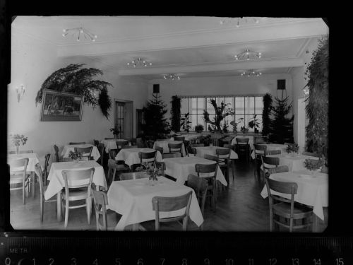 59519 W4773 Körbecke , Möhnesee GLASNEGATIV Hotel Westfälischer Hof