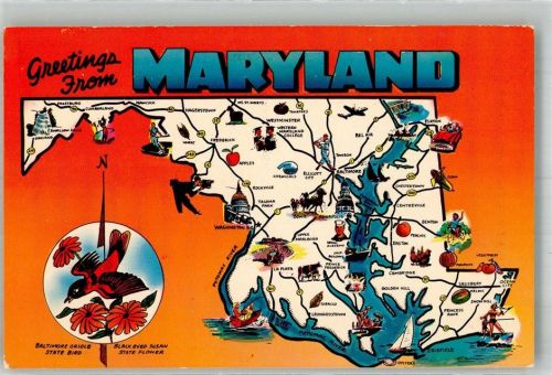 Baltimore Maryland Landkarte