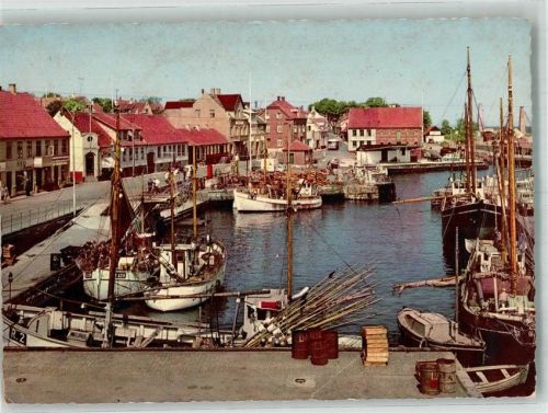 Bornholm 1964 Allinge Hafen Fischerboote