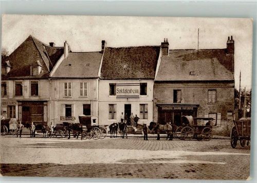Anizy-le-Chateau 1916 Feldpost WK I Nr- 87 Orts-Kommandant Soldatenheim