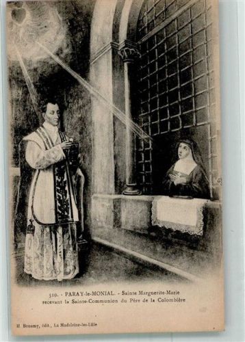 Paray-le-Monial Die hl. Margarete Maria empfängt d. hl. Kommunion