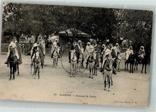 Alger 1908 Tracht Groupe de Caids