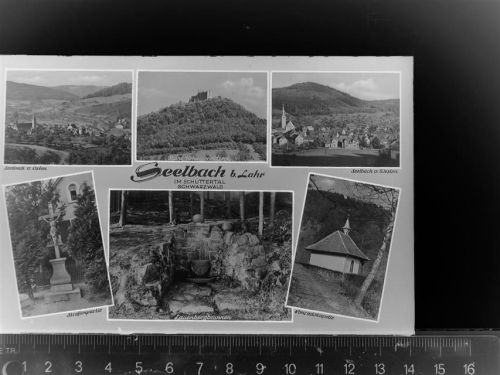 57537 W5249 Selbach (Sieg) GLASNEGATIV Mehrfachbildkarte