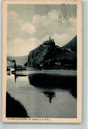 Usti nad Labem 1927 Burg Schreckenstein