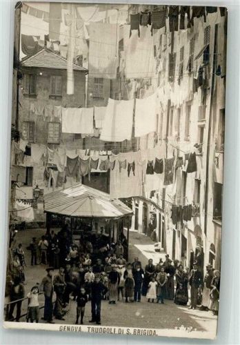 Genova 1924 Gasse S. Brigida Wäsche
