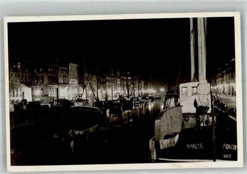 Kopenhagen 1939 Hafen Nacht