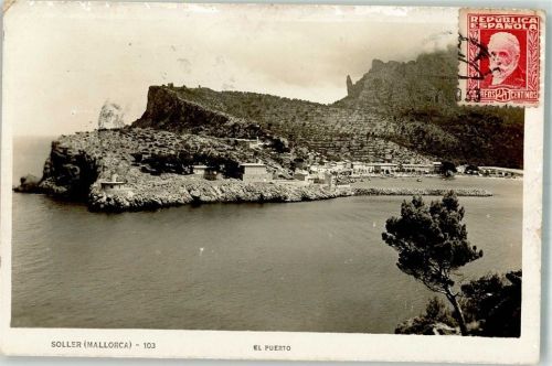 Port de Sóller 1933 El Puerto Marke Bildseitig