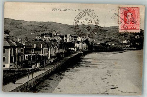 Fuenterrabia 1929 Paseo del Faro Marke Bildseitig