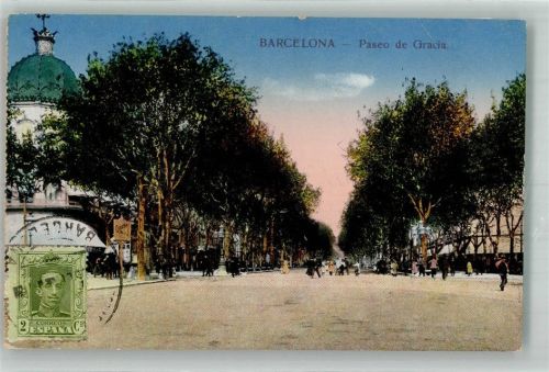 Barcelona Paseo de Gracia Marke bildseitig