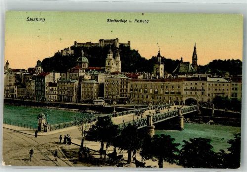 Salzburg Stadtbrücke Burg Hohensalzburg